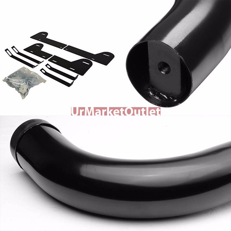 90 Bend End Black Running Board Nerf Bar For 02-08 Ram 1500 Extended Cab