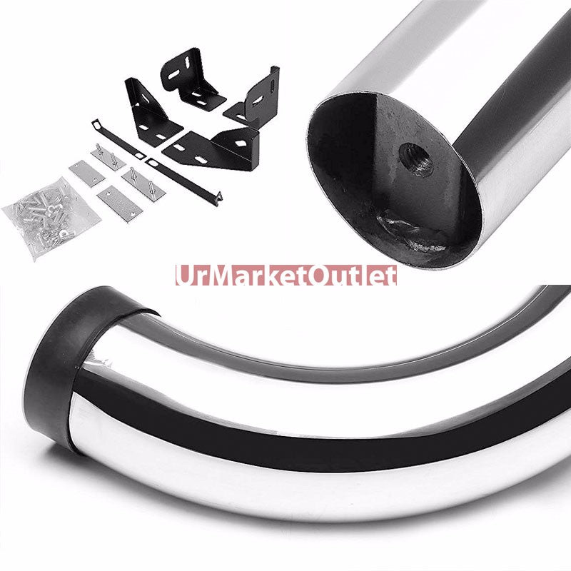 90Bend End Metal Running Board Nerf Bar For 06-10 Commander/05-10 Grand Cherokee