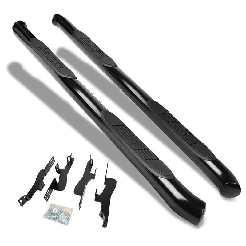 Curved End Black T2 Running Board Nerf Bar For 01-06 Acura MDX/03-08 Honda Pilot