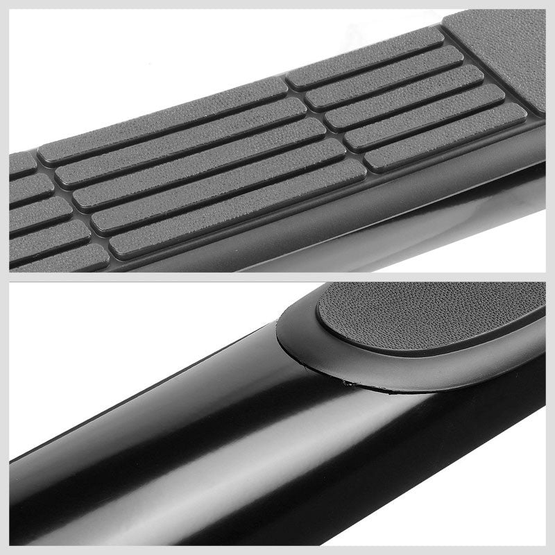 Curved End Black T2 Running Board Nerf Bar For 01-06 Acura MDX/03-08 Honda Pilot