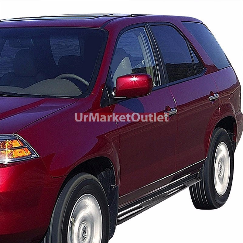Curved End Black Running Board Nerf Bar For 01-06 Acura MDX/03-08 Honda Pilot