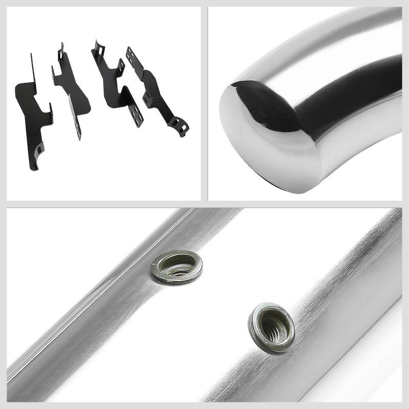 Curved End Metal Running Board Nerf Bar For 01-06 Acura MDX/03-08 Honda Pilot
