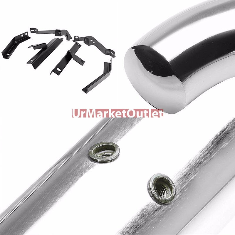 Curved End Metal Running Board Nerf Bar For 09-15 Honda Pilot (YF3/4 2nd Gen)