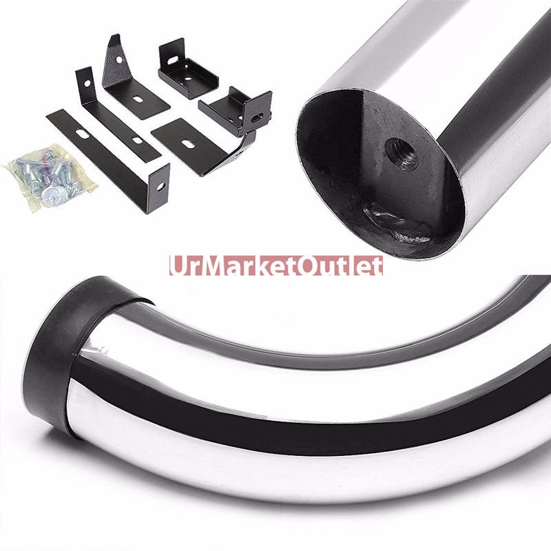 90 Bend End Metal Running Board Nerf Bar For 03-08 Nissan Murano (Z50)
