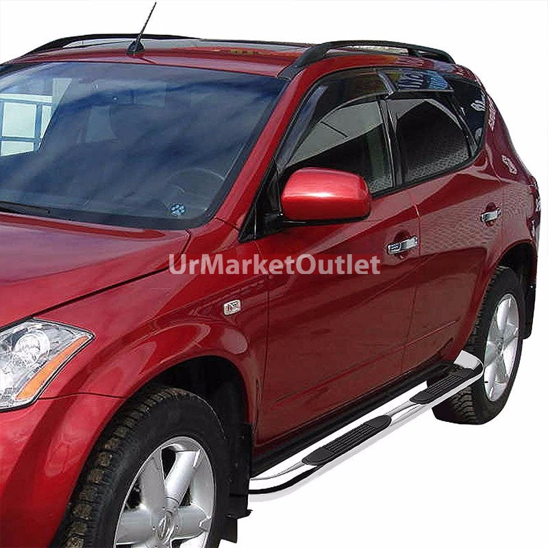 90 Bend End Metal Running Board Nerf Bar For 03-08 Nissan Murano (Z50)