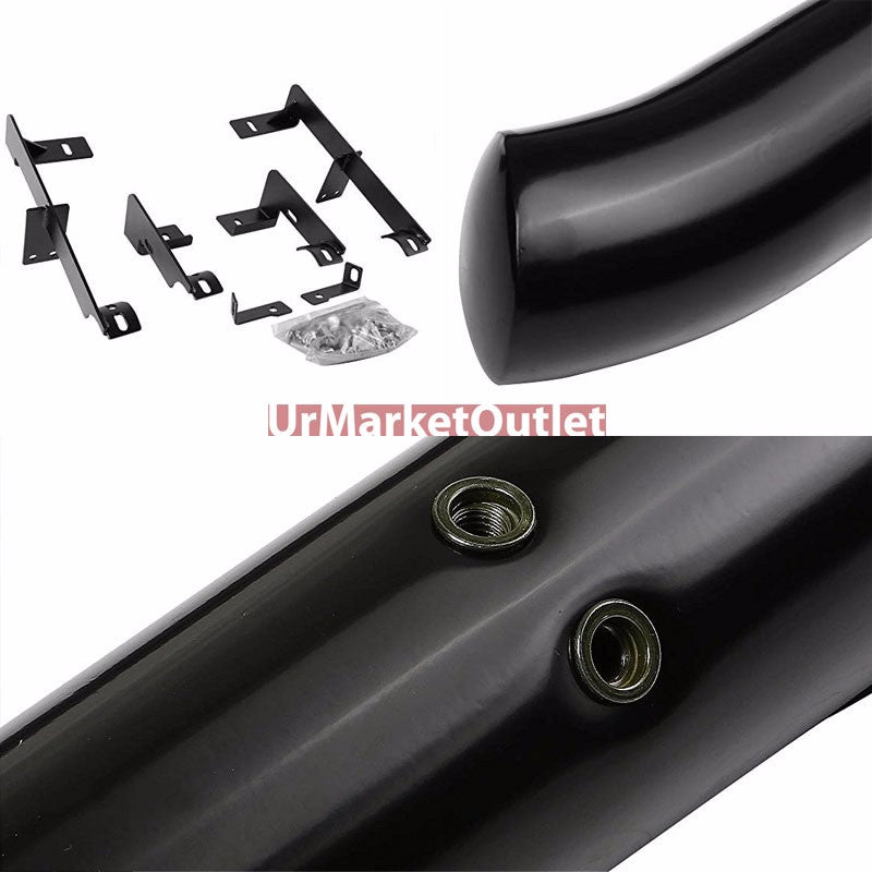 Curved End Black Running Board Nerf Bar For 06-12 Toyota RAV4 (XA30 3rd Gen)
