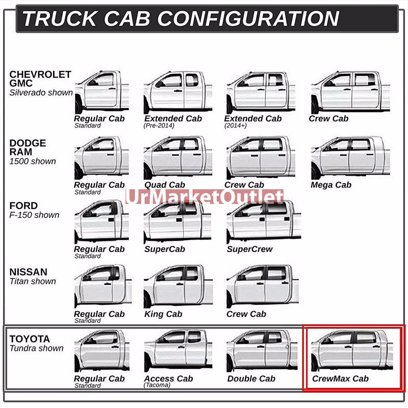 Curved End Black Running Board Nerf Bar For 07-21 Toyota Tundra XK50 Crew Cab