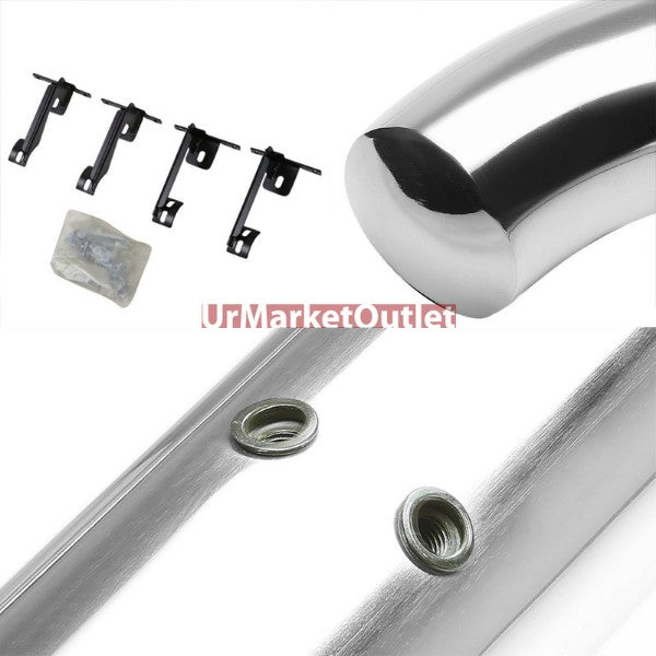 Curved End Metal Running Board Nerf Bar For 11+ Dodge Durango (WD 3rd Gen)