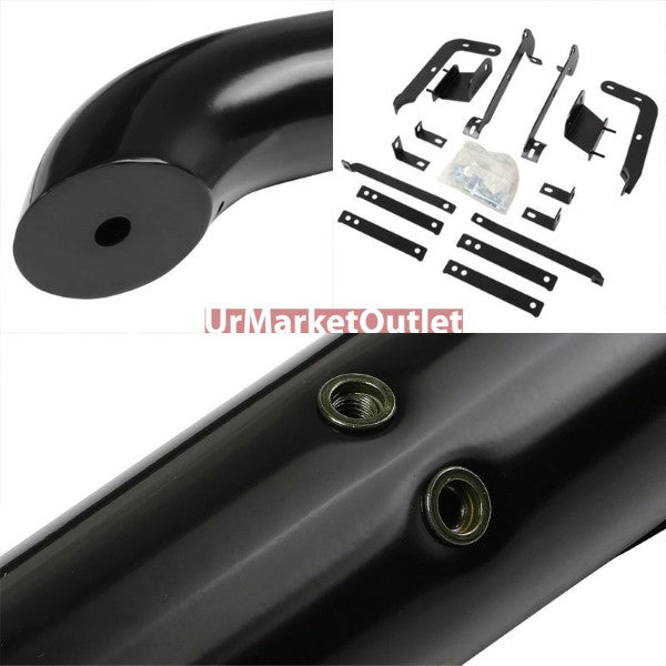 Curved End Black Running Board Nerf Bar For 13-20 Nissan Pathfinder (R52)