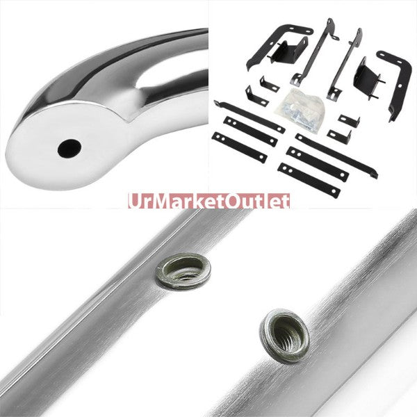 Curved End Metal Running Board Nerf Bar For 13-20 Nissan Pathfinder (R52)