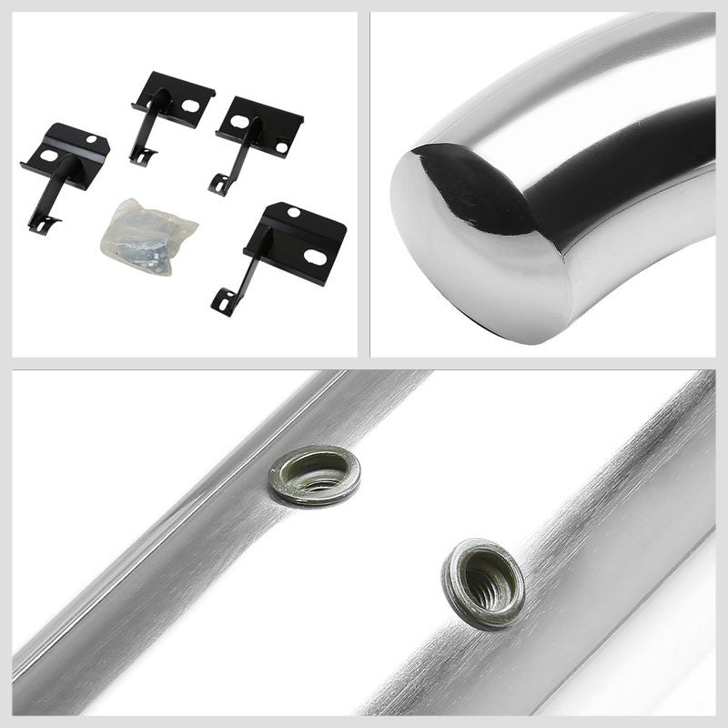 Curved End Metal Running Board Nerf Bar For 09-17 Traverse/07-17 Acadia