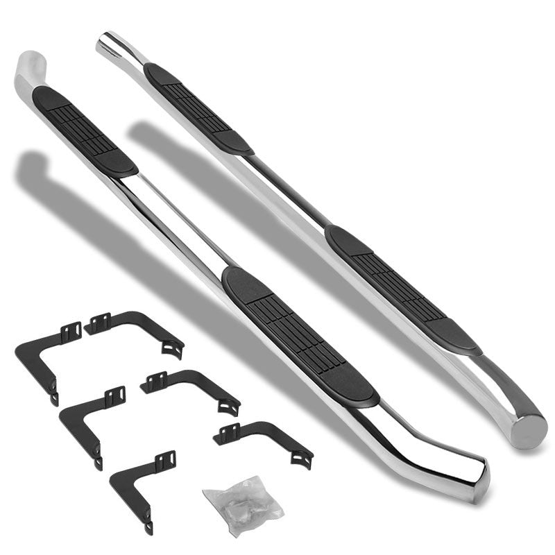 Curved End Metal Running Board Nerf Bar For 05-21 Frontier D40 Extended Cab