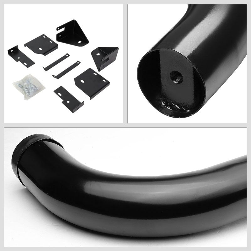 90 Bend End Black Running Board Nerf Bar For 98-11 Ford Ranger Extended Cab