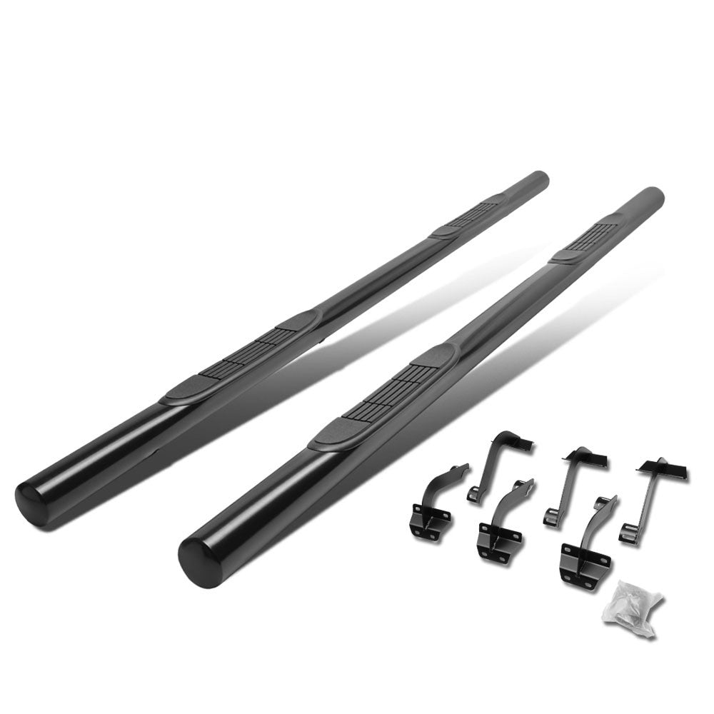 Straight Tubular Black Running Board Nerf Bar For 15+ F150 P552 P702 Crew Cab