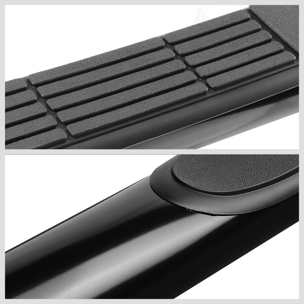 Straight Tubular Black Running Board Nerf Bar For 15+ F150 P552 P702 Crew Cab