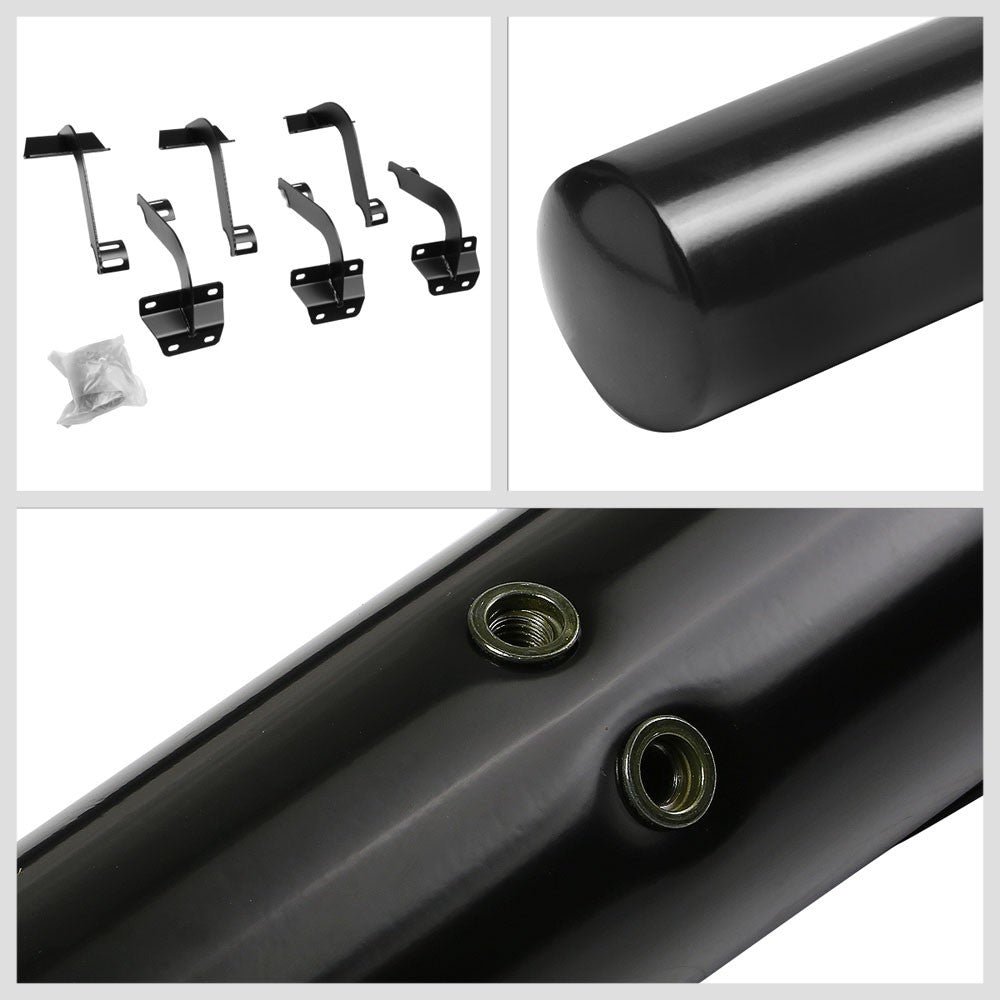 Straight Tubular Black Running Board Nerf Bar For 15+ F150 P552 P702 Crew Cab