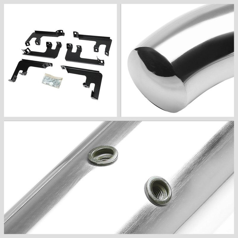 Curved End Metal Running Board Nerf Bar For 16-22 Honda Pilot (YF5/6 3rd Gen)