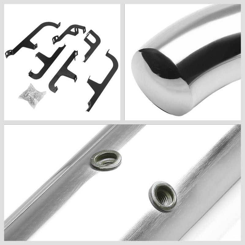 Curved End Metal Running Board Nerf Bar For 18+ Volkswagen Atlas (CA1 1st Gen)