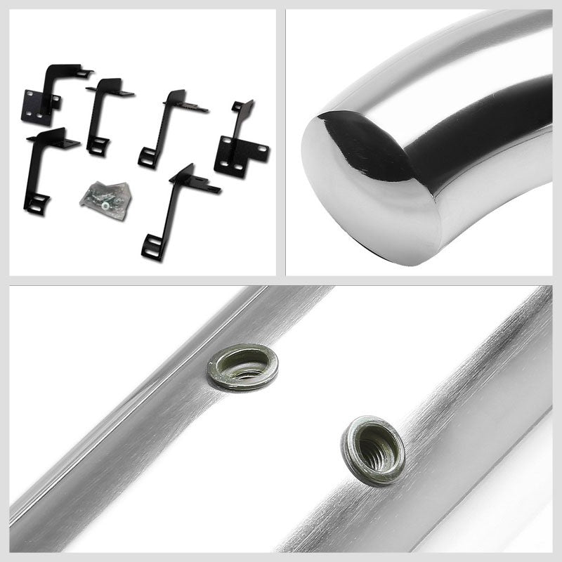 Curved End Metal Running Board Nerf Bar For 19+ Ram 1500 DT Gen Crew Cab