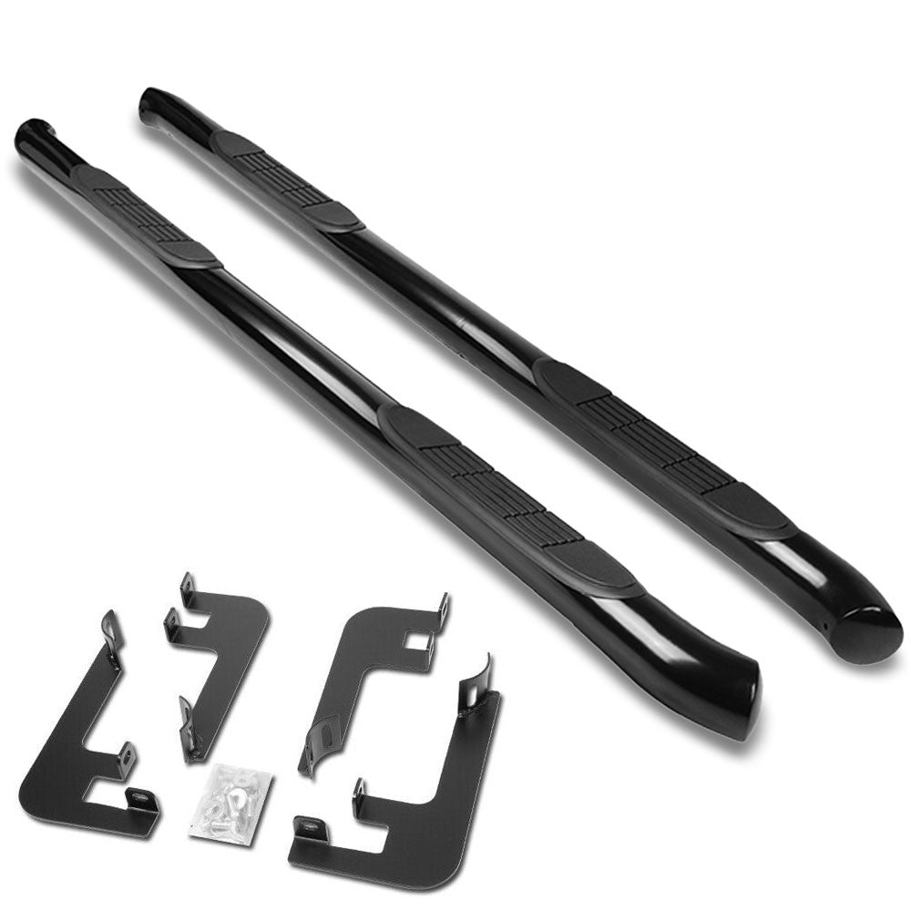 Curved End Black Running Board Nerf Bar For 14-20 Acura MDX (YD3 3rd Gen)