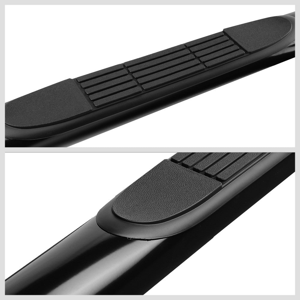90 Bend End Black Running Board Nerf Bar For 19+ Silverado/Sierra Standard Cab