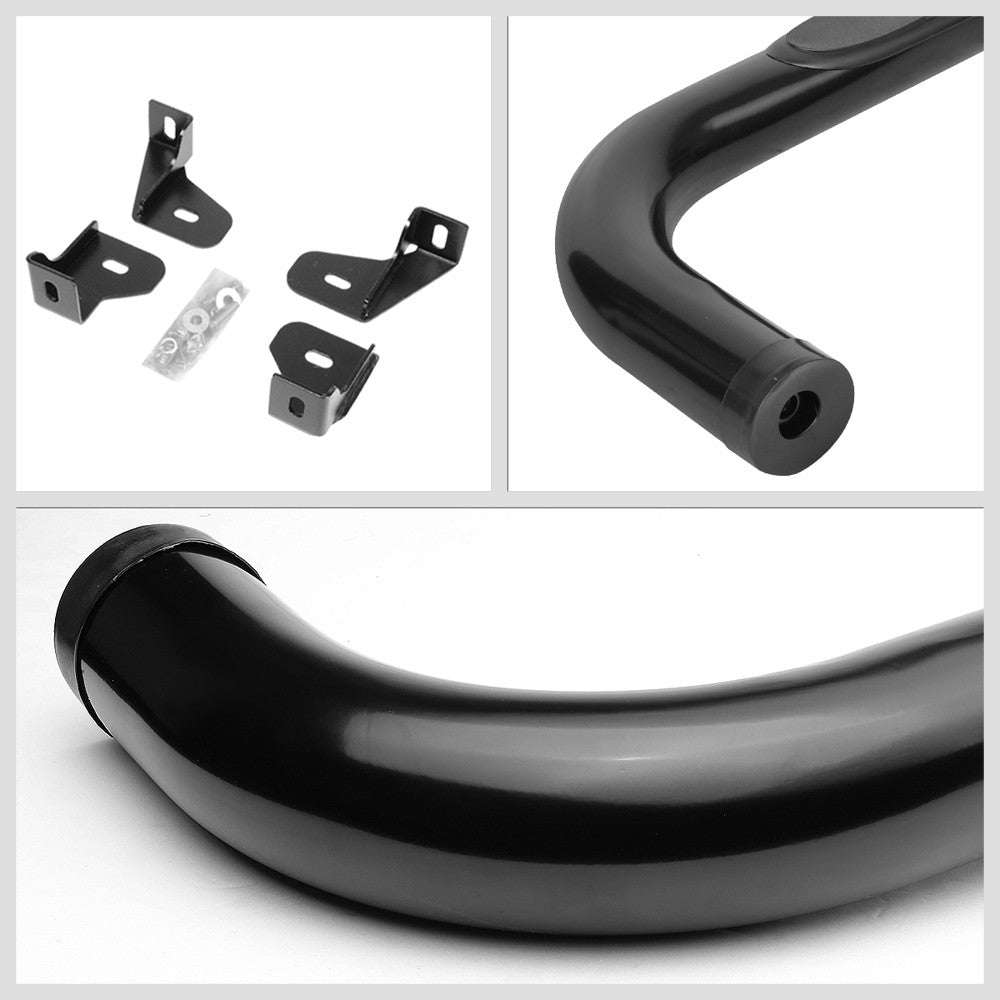 90 Bend End Black Running Board Nerf Bar For 19+ Silverado/Sierra Standard Cab