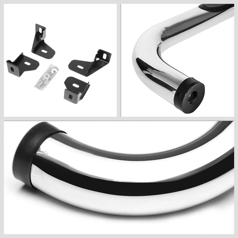 90 Bend End Metal Running Board Nerf Bar For 19+ Silverado/Sierra Standard Cab