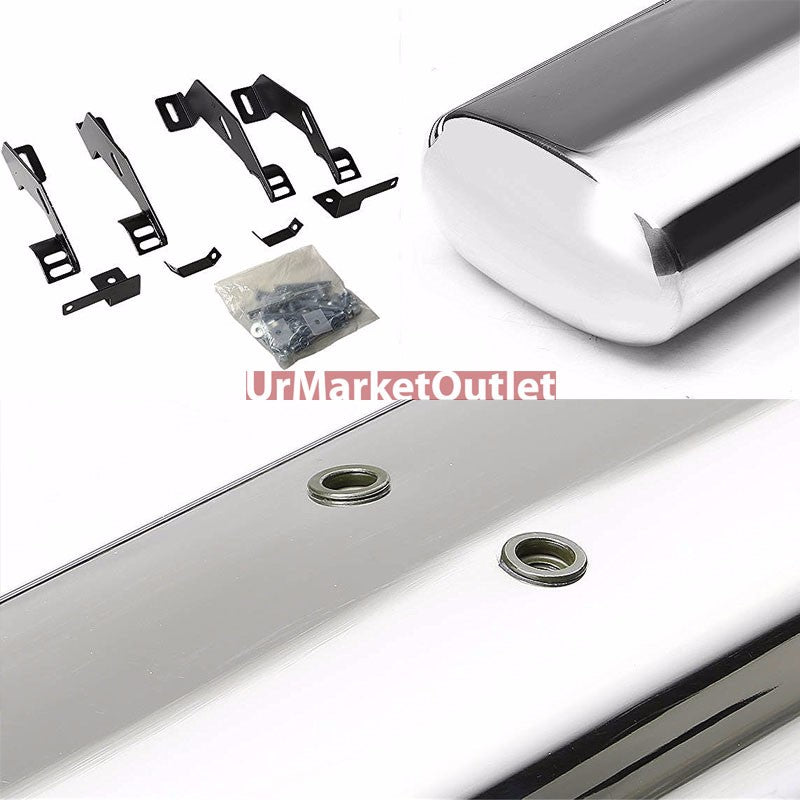 Straight Design Metal Running Board Nerf Bar For 88-00 C/K-Series Extended Cab