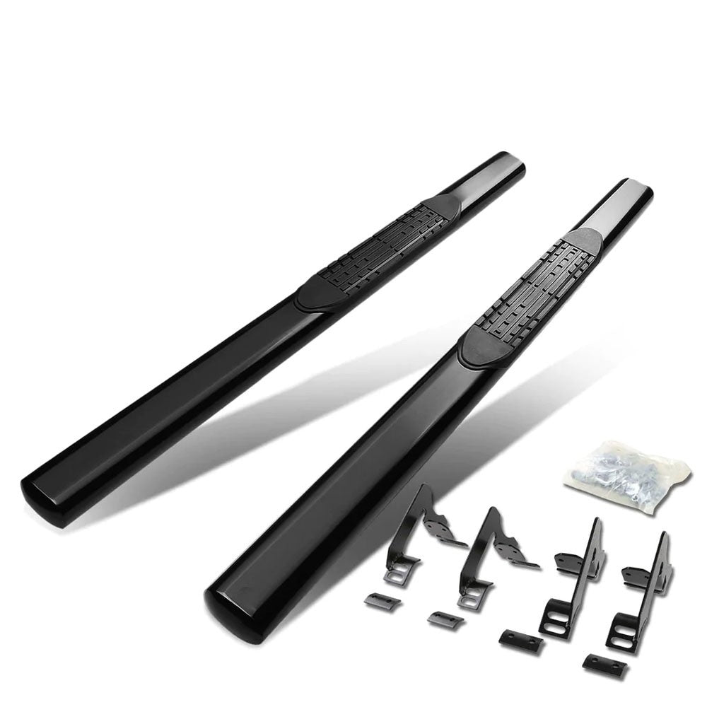 Straight Design Black Running Board Nerf Bar For 04-12 GMC Canyon Standard Cab