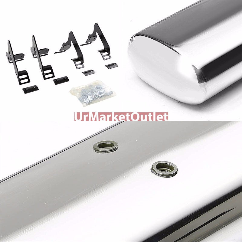 Straight Design Metal Running Board Nerf Bar For 04-12 GMC Canyon Standard Cab
