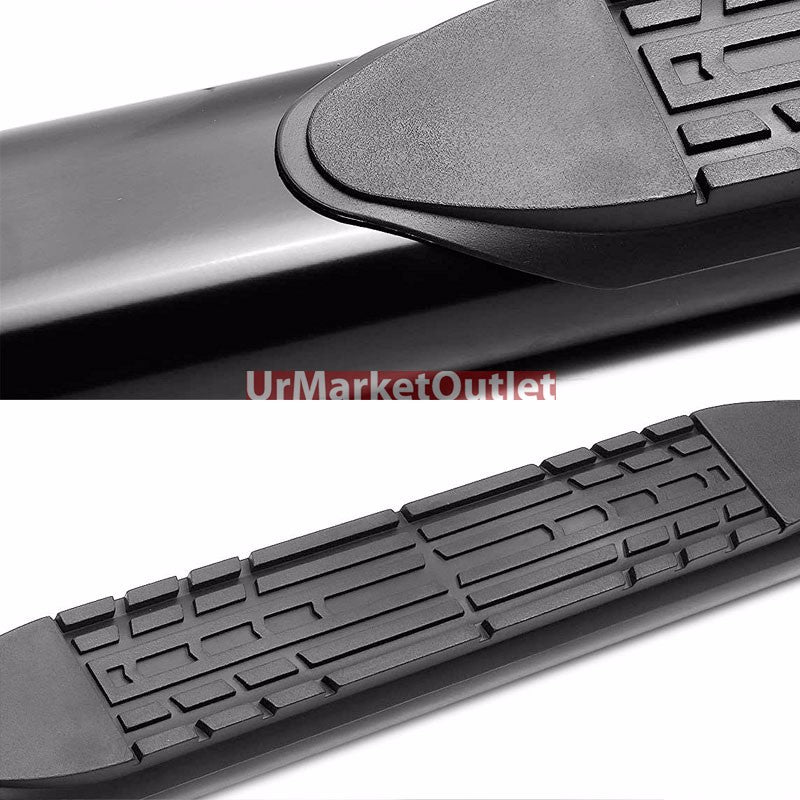 Straight Design Black Running Board Nerf Bar For 99-19 Silverado Standard Cab