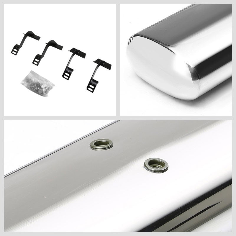 Straight Design Metal Running Board Nerf Bar For 15+ Ford F-150 Extended Cab