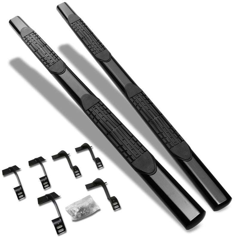 Straight Design Black Running Board Nerf Bar For 15+ F-150 P552 P702 Crew Cab