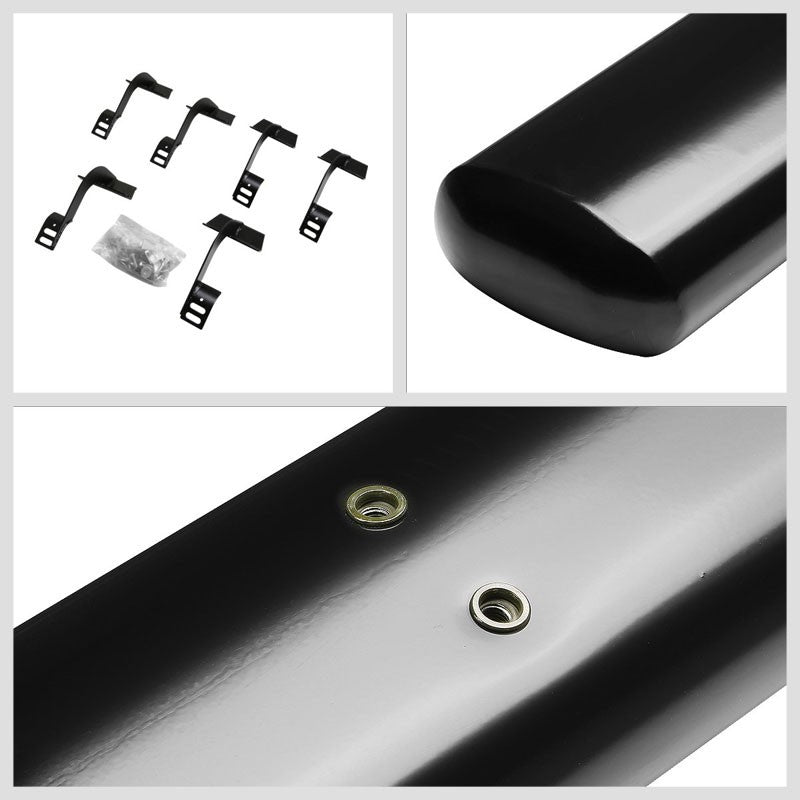 Straight Design Black Running Board Nerf Bar For 15+ F-150 P552 P702 Crew Cab