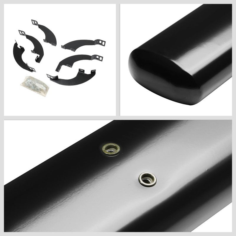 Straight Design Black Running Board Nerf Bar For 16-22 Honda Pilot (YF5/6)