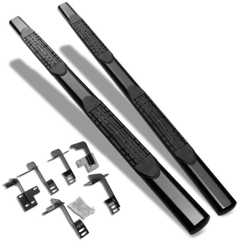Straight Design Black Running Board Nerf Bar For 19+ Ram 1500 DT Gen Crew Cab