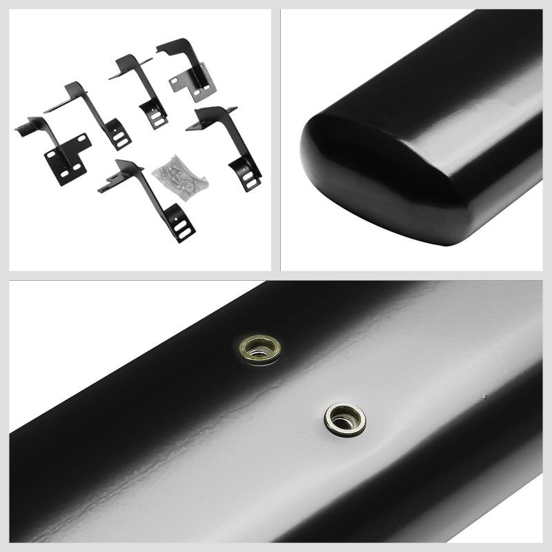 Straight Design Black Running Board Nerf Bar For 19+ Ram 1500 DT Gen Crew Cab