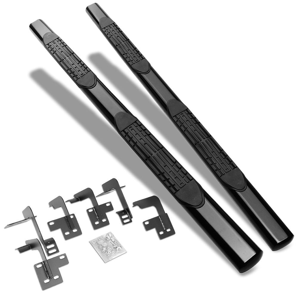 Straight Design Black Running Board Nerf Bar For 19+ Ram 1500 DT Extended Cab