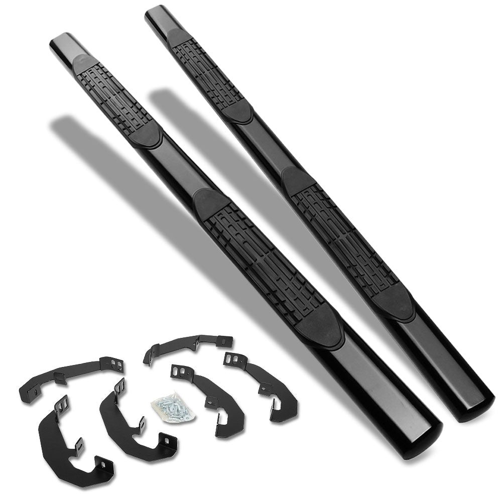 Straight Design Black Running Board Nerf Bar For 19+ Silverado T1XX Extended Cab