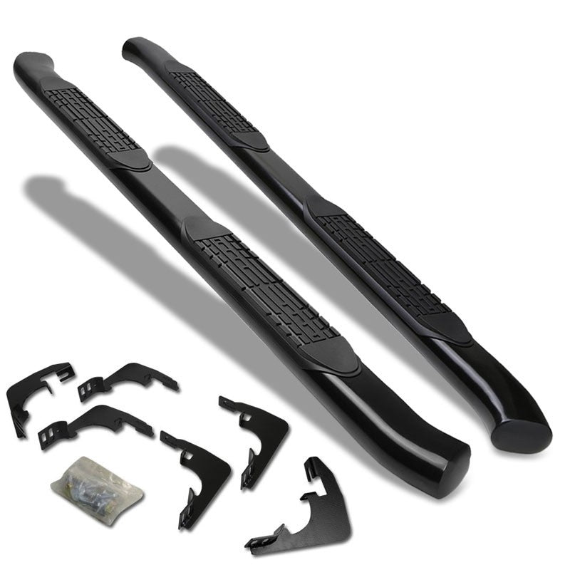 Curved End Oval Black Running Board Nerf Bar For 15+ Colorado/Canyon Crew Cab