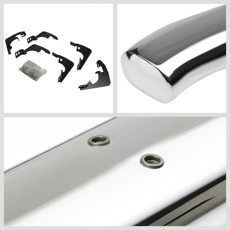 Curved End Oval Metal Running Board Nerf Bar For 15+ Colorado/Canyon Crew Cab