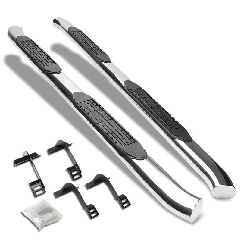 Curved End Oval Metal Running Board Nerf Bar For 15+ Ford F-150 Extended Cab