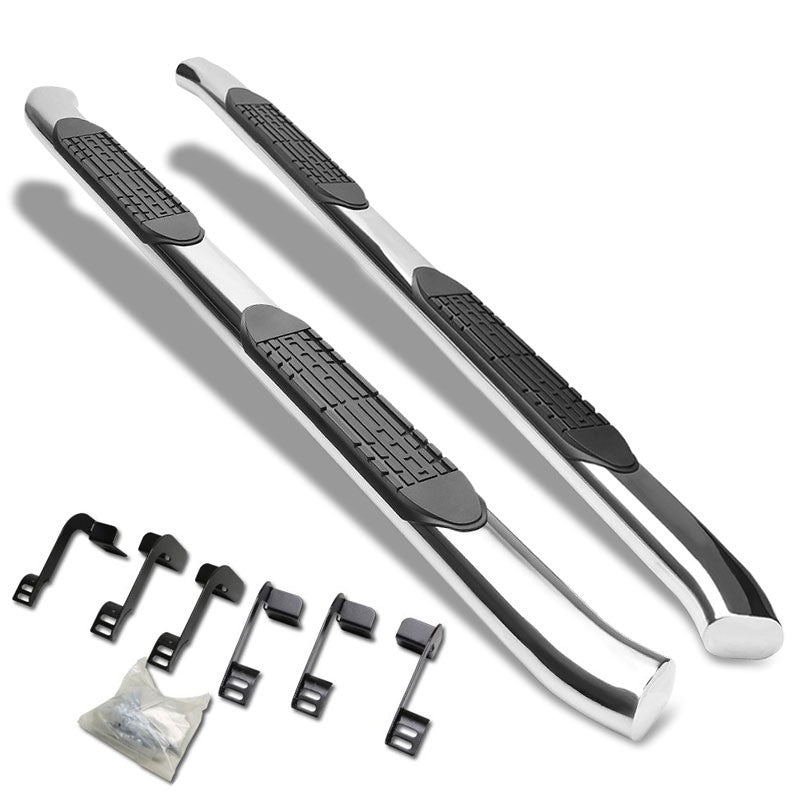 Curved End Oval Metal Running Board Nerf Bar For 09-18 Ram/19+ Classic Crew Cab