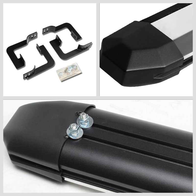 Extruded Trapezoid Metal Running Board Nerf Bar For 05-21 Frontier Extended Cab