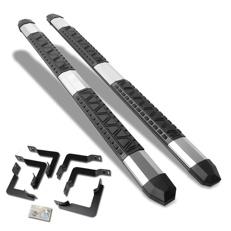 Extruded Trapezoid Metal Running Board Nerf Bar For 04-15 Titan A60 Extended Cab