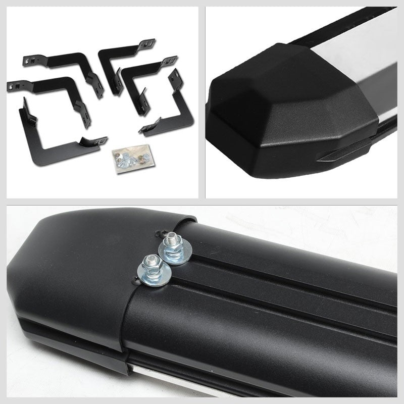 Extruded Trapezoid Metal Running Board Nerf Bar For 04-15 Titan A60 Extended Cab