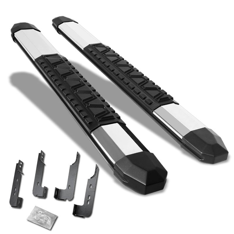 Trapezoid Metal Running Board Nerf Bar For 07-18 Silverado Sierra Standard Cab