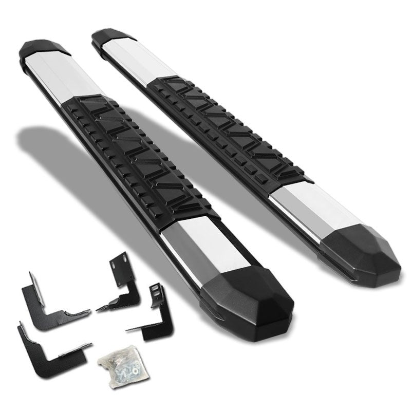 Trapezoid Metal Running Board Nerf Bar For 99-16 Ford Super Duty Standard Cab