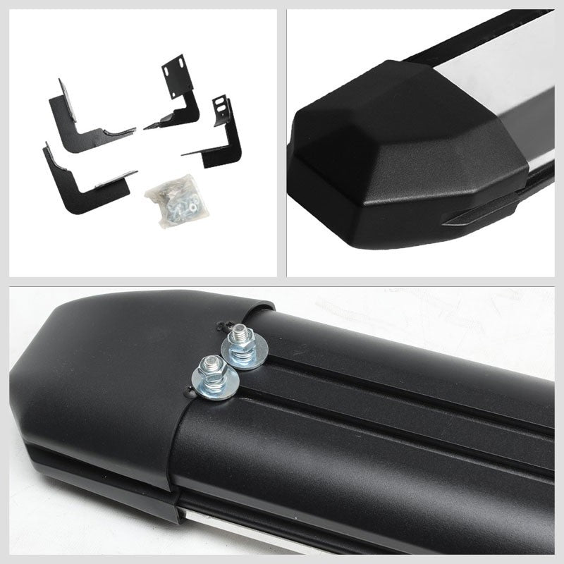 Extruded Trapezoid Metal Running Board Nerf Bar For 99-16 Ford SD Extended Cab