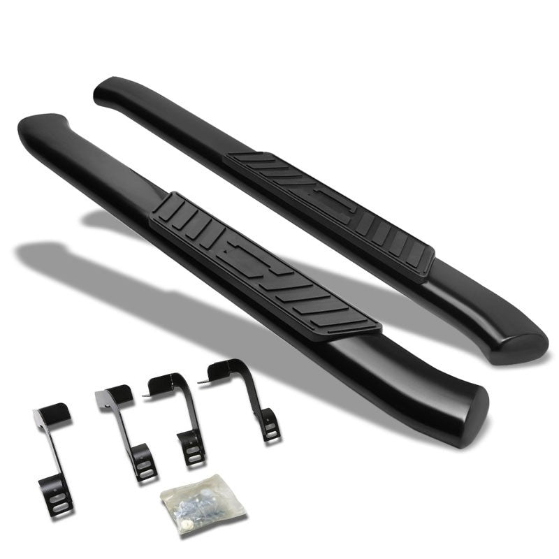 Oval Tubular Black Running Board Nerf Bar For 09+ Dodge Ram 1500 Standard Cab